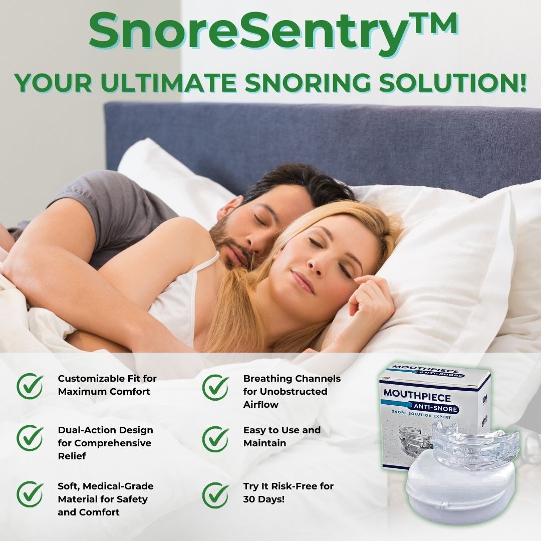 SnoreSentry™️ Anti Snoring mouthpiece by Barlev's